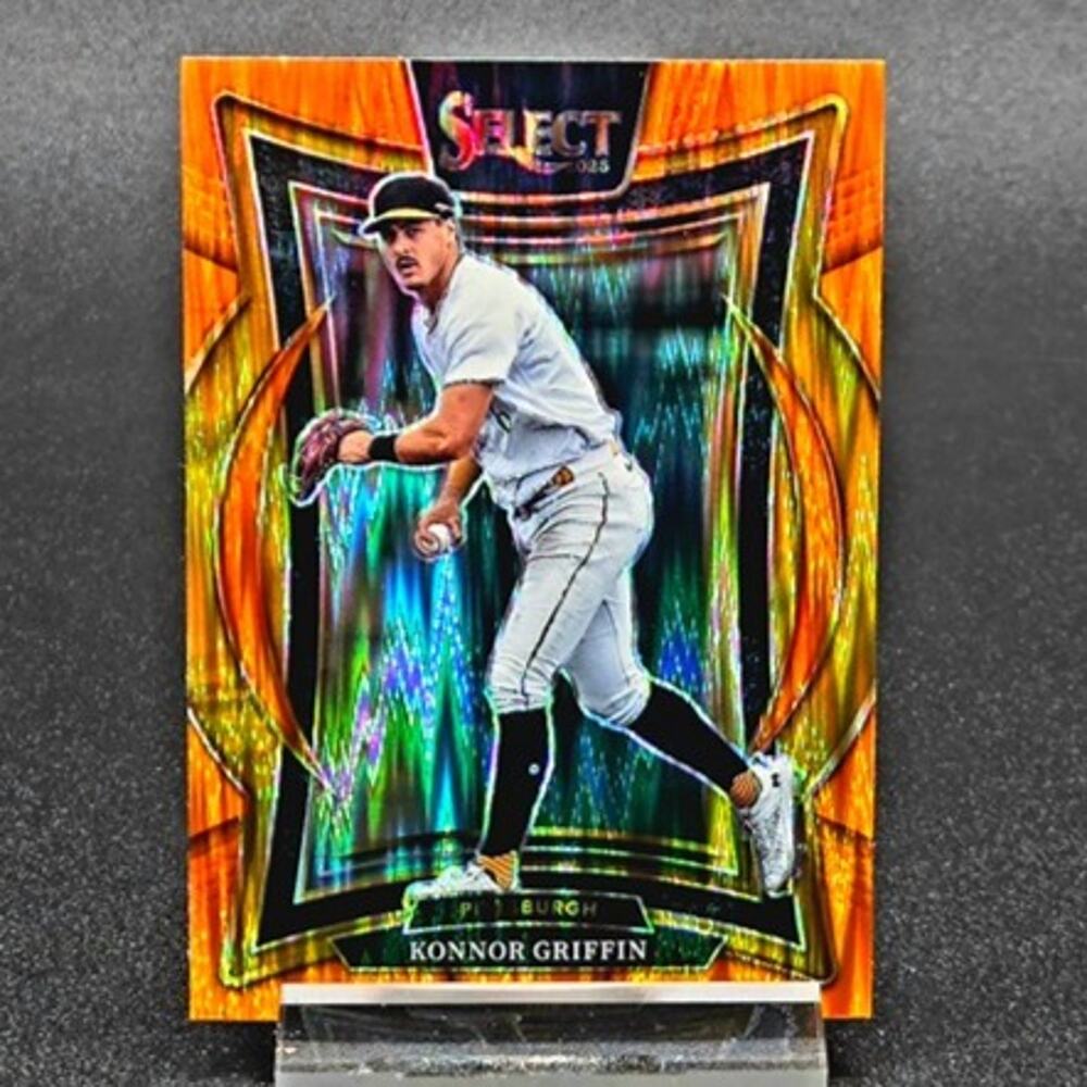 2025 Konnor Griffin Select Orange Flash Prizm RC Pittsburgh Pirates Top Prospect